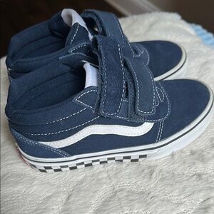 Vans Off the Wall Blue and White Sneakers